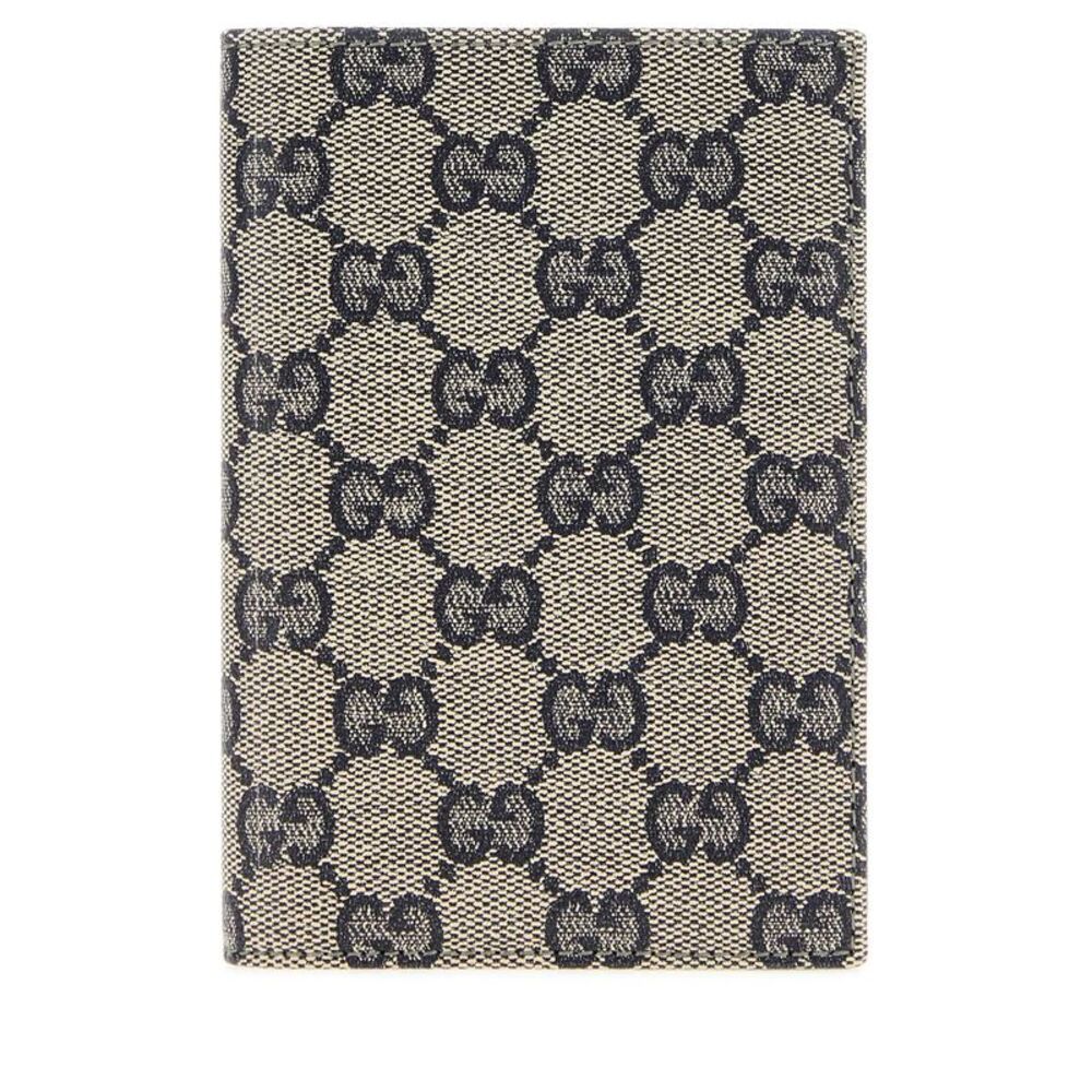 Gucci Men Gg Canvas Gucci Essence Classic Passport Holder